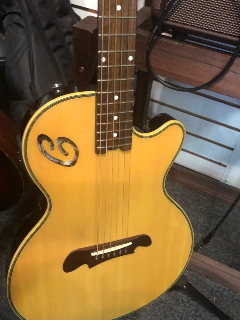 SOLD!! Copley Slimline Acoustic/Electric Peace Gutars & Vintage Guitars